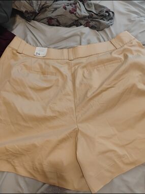 Lane Bryant Cream Bermuda Shorts